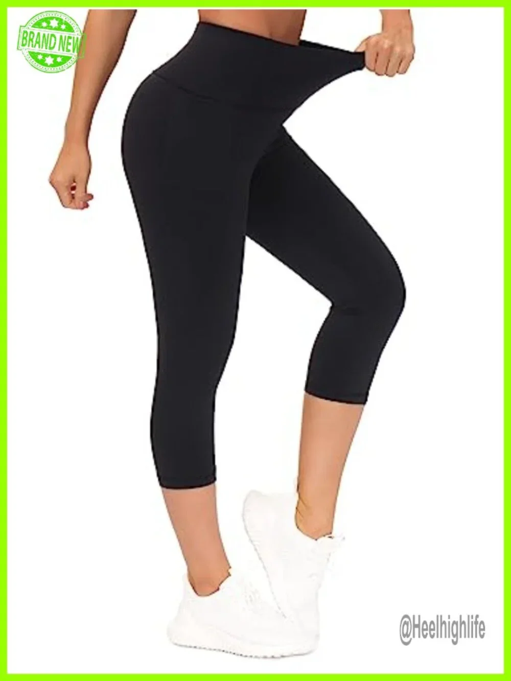 Tummy Control Leggings with Pockets, High Waist Yoga Pants for Women, Flat Seam